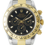 Product:Rolex Cosmograph Daytona 18k twotone Zifferblatt schwarz
