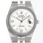 Product:Rolex Land Dweller 2025 stahl 36mm weisses Zifferblatt