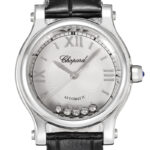 Product:Chopard Happy Sport weissgold Lederarmband schwarz
