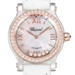 Product:Chopard Happy Sport rosegold Lederarmband weiss